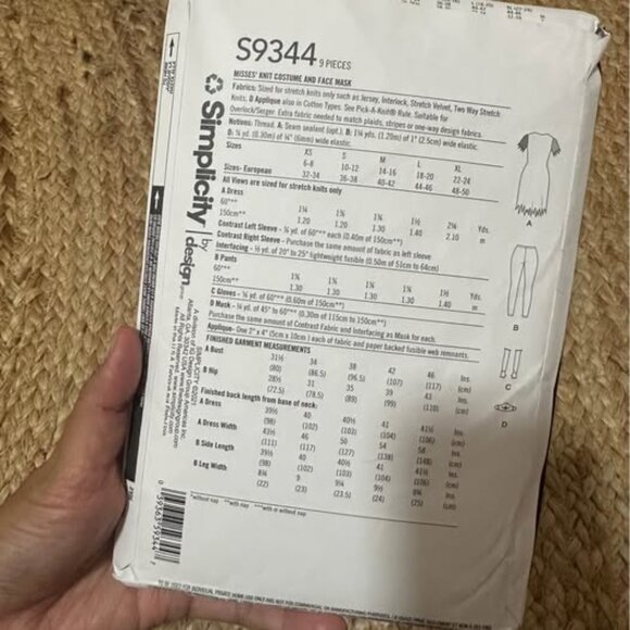 Disney Tim Burton’s The Nightmare Before Christmas – Sally Costume Sewing Patter - Picture 2 of 2